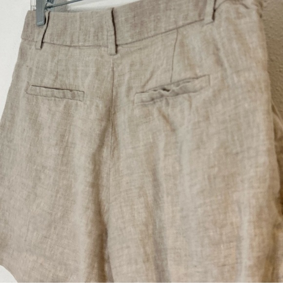 Banana Republic Women's Tan Linen Shorts Size 2 - Picture 4 of 6